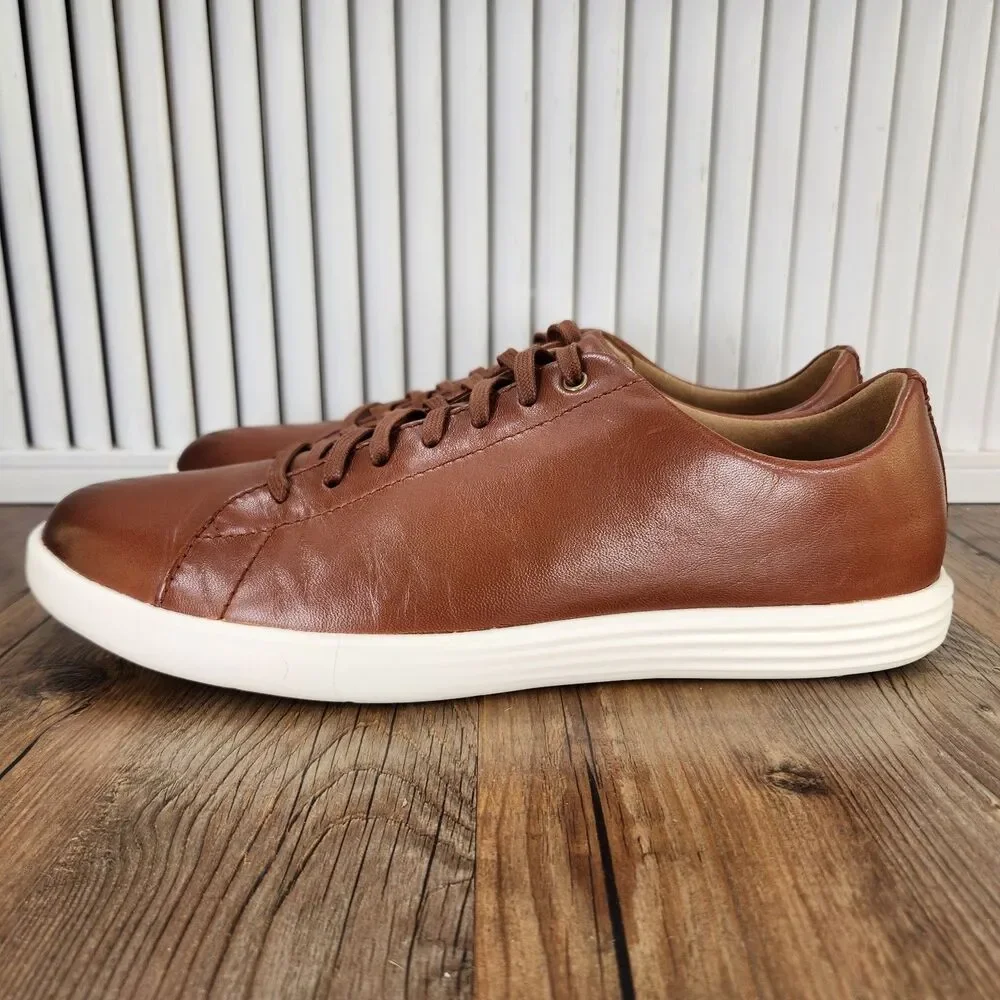 Cole Haan Grand Crosscourt II Sneakers Mens Size 11 M Brown Leather Shoes C26521